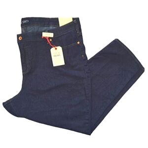 NEW Lands' End Dark Wash Slim Leg Jeans Plus Size 26W